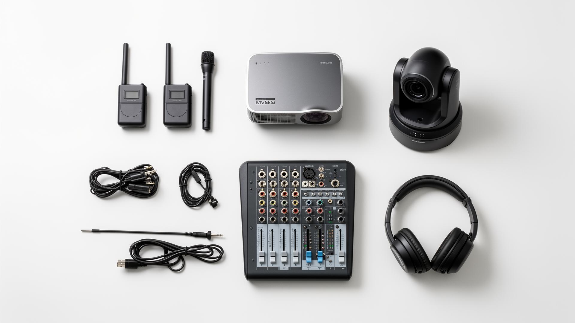 Professional AV equipment lineup